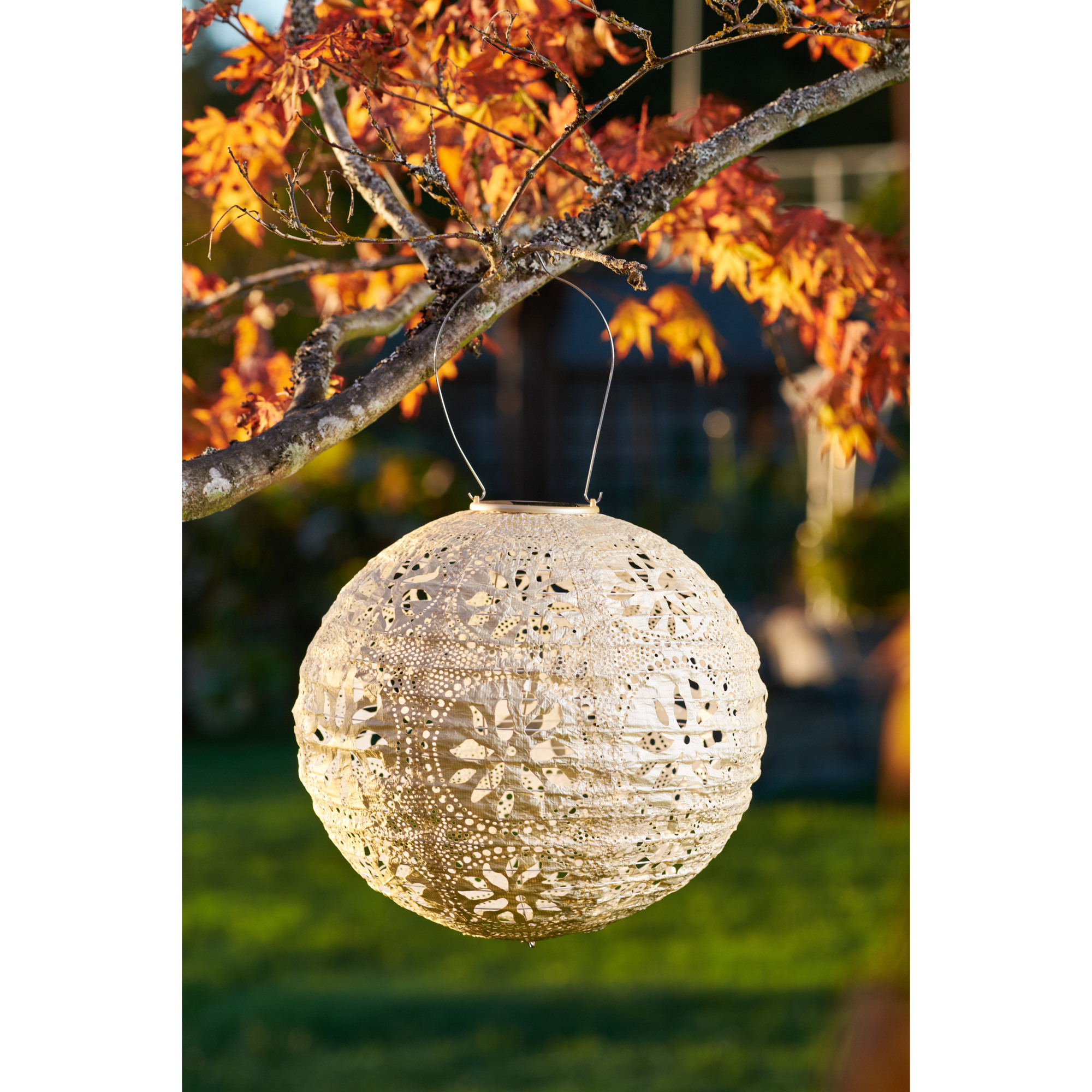 Allsop Home and Garden, Soji Stella Boho Globe - Pearl, Color Ivory, Included (qty.) 1 Model# 31598